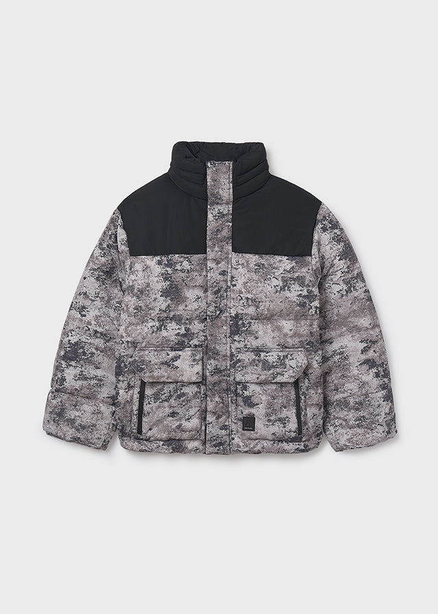 Kurtka z łączonych materiałów - Chai-black