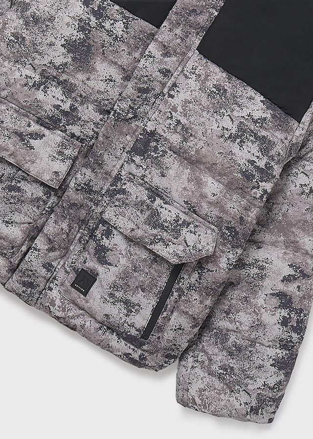 Kurtka z łączonych materiałów - Chai-black