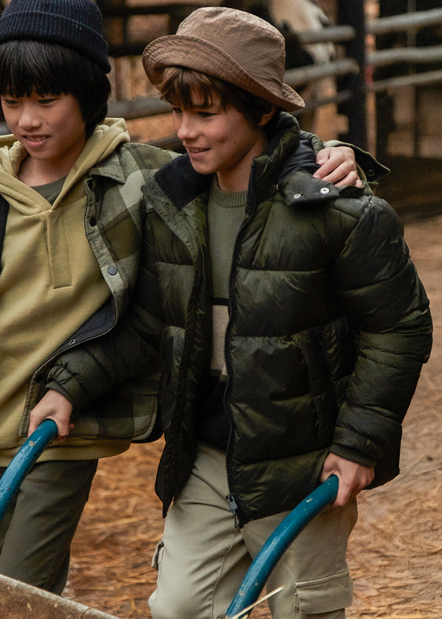 Pikowana kurtka - Dark oliva