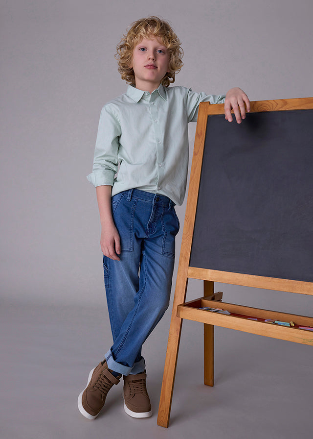 Spodnie soft denim worker - Medio