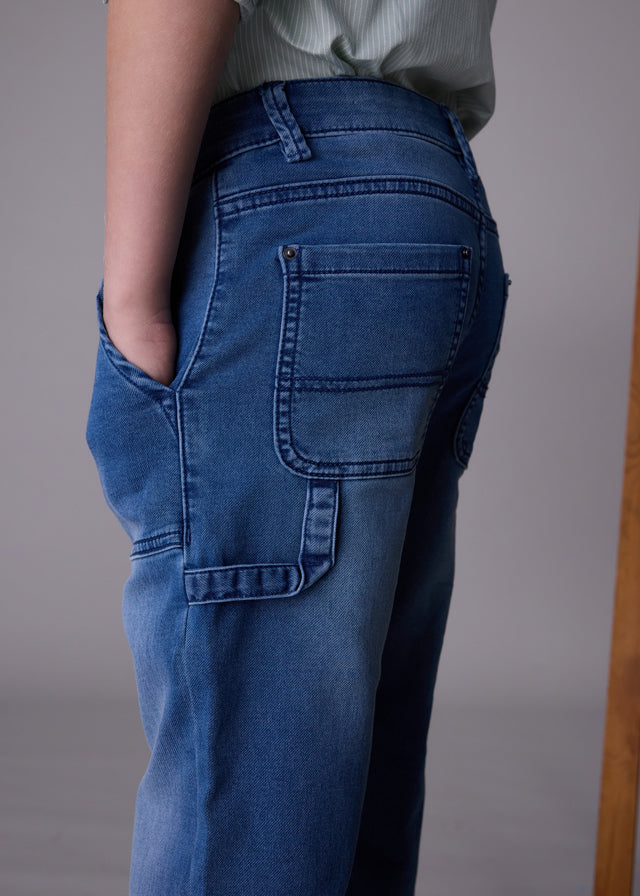 Spodnie soft denim worker - Medio