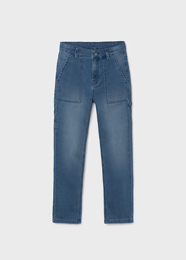 Spodnie soft denim worker - Medio