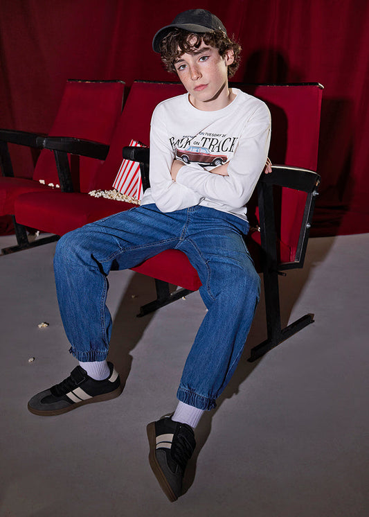 Spodnie denim cargo - Medio