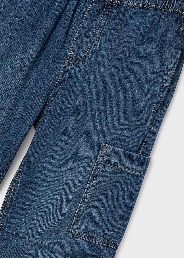 Spodnie denim cargo - Medio