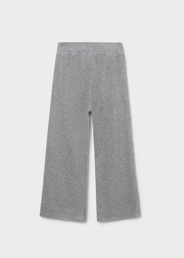 Długie spodnie sztruksowe - Srebrny