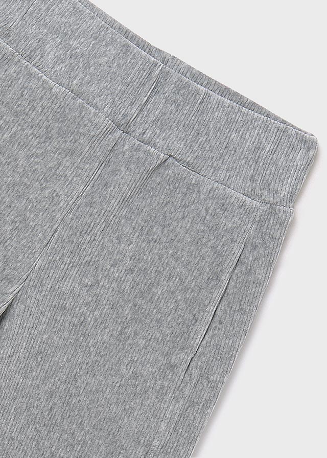 Długie spodnie sztruksowe - Srebrny