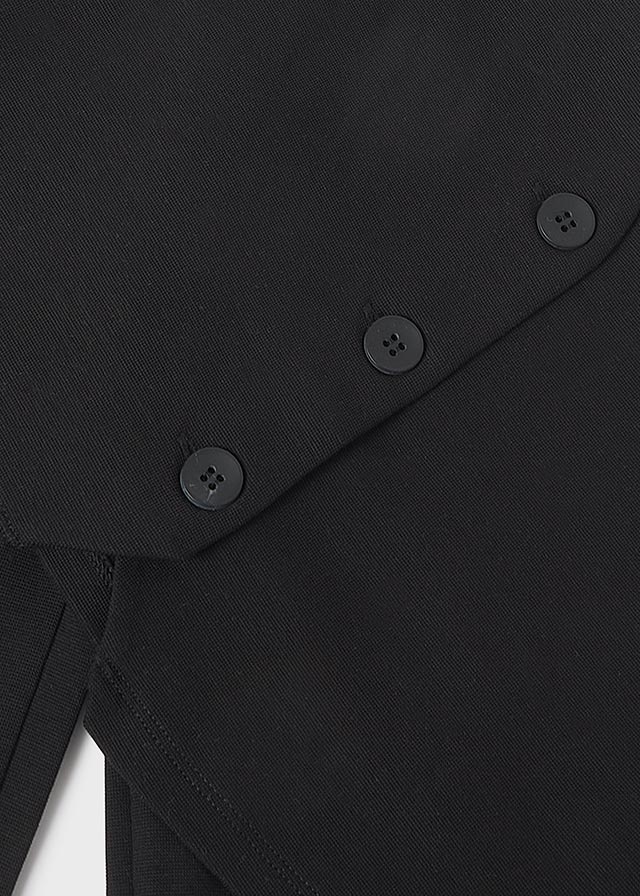 Komplet ze spodniami kamizelk - Black