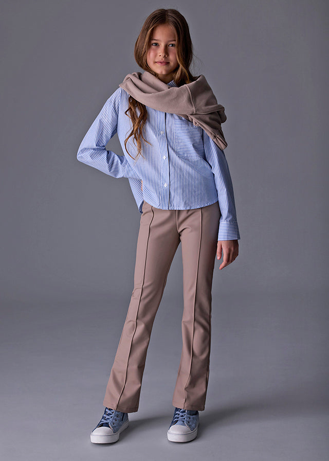 Legginsy flared - Ciemn.brąz