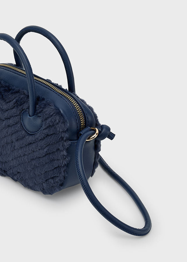 Torebka futro - Granatowy