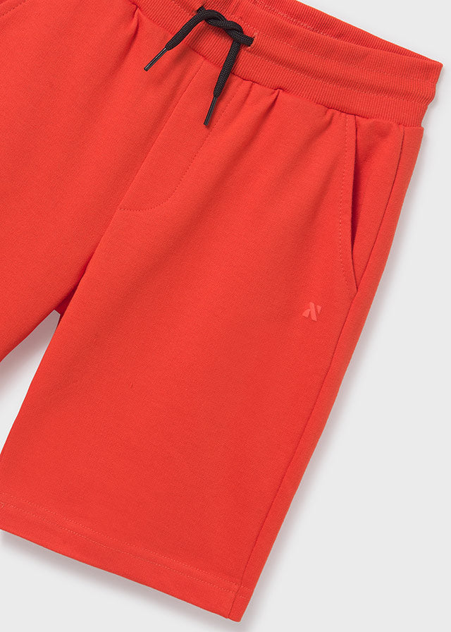 Bermudy dzianina basic - Tangerine