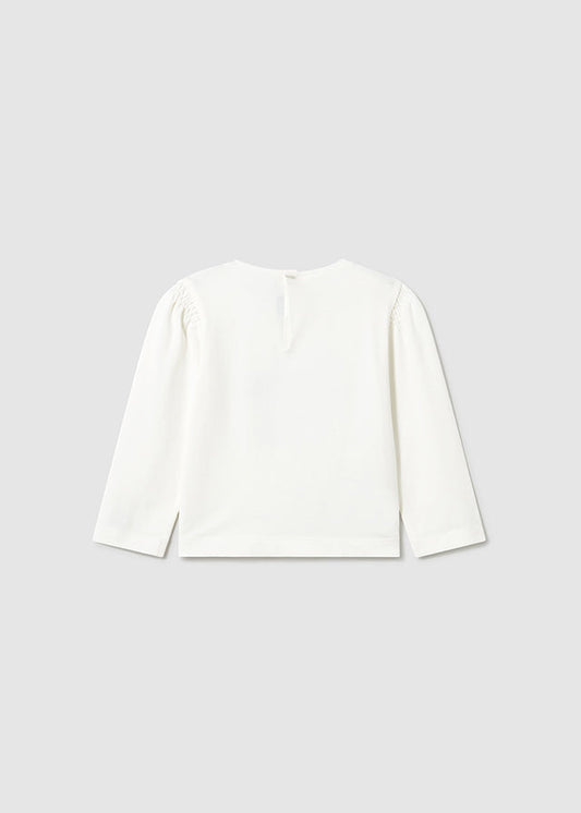 Koszulka długi rękaw - Kremowy