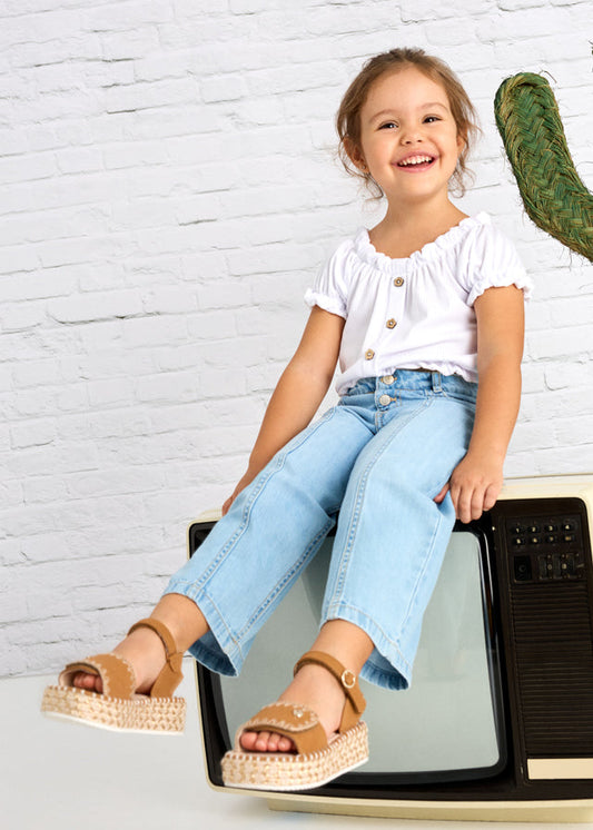 Długie spodnie denim - Jasny