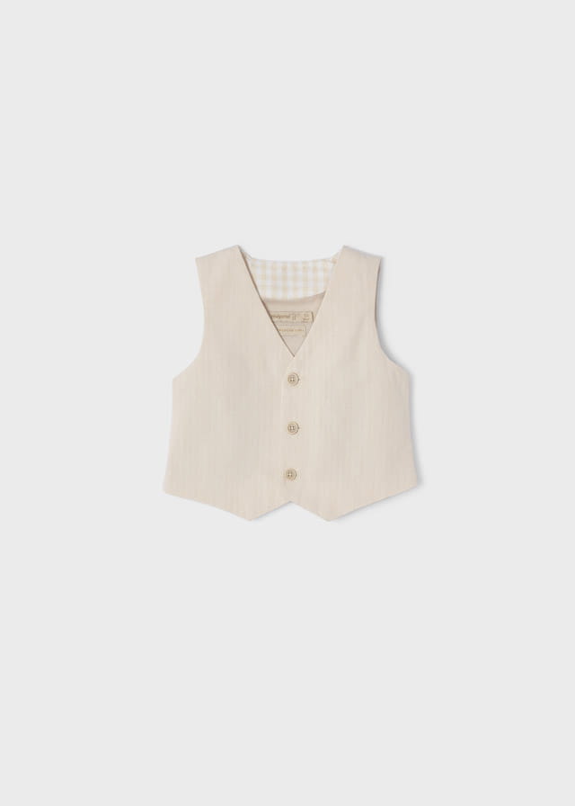 Kamizelka Len Elegancka - Juta