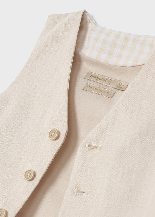 Kamizelka Len Elegancka - Juta