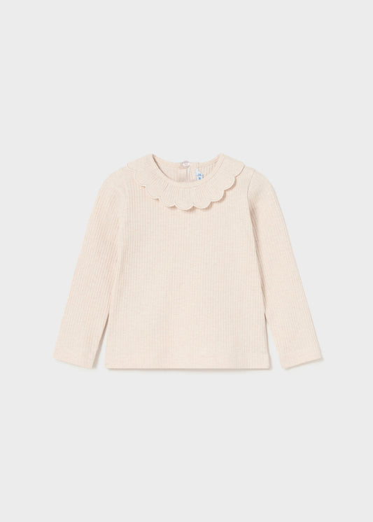 Koszulka Długi Rękaw Ze Ściągaczem - Kolor Milk