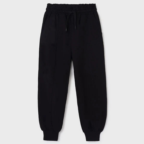 Spodnie Dresowe Z Dzianiny - Czarny