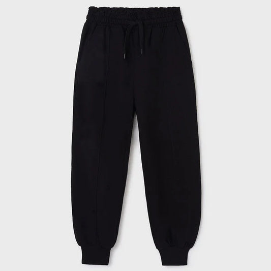 Spodnie Dresowe Z Dzianiny - Czarny