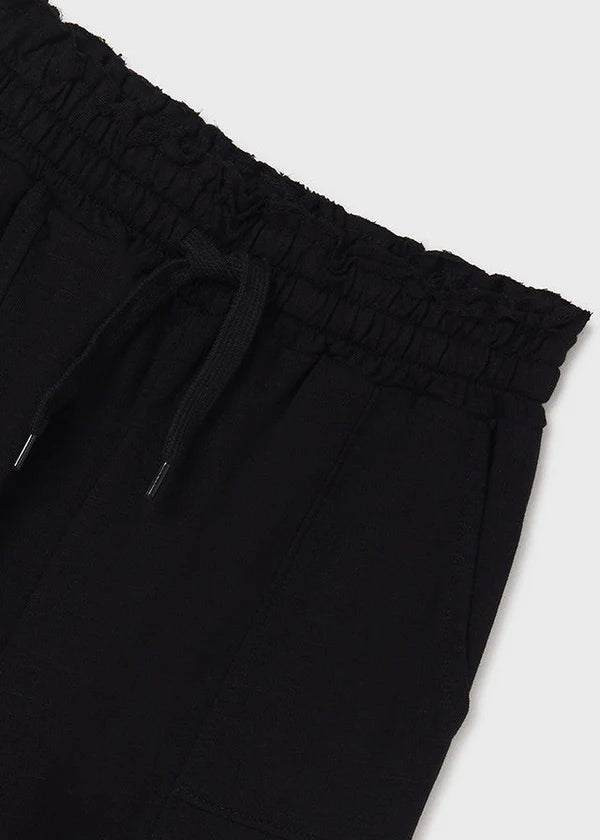 Spodnie Dresowe Z Dzianiny - Czarny