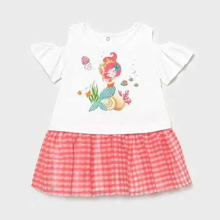 Sukienka łączona tiul