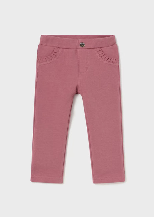 Spodnie Z Dzianiny - Kolor Różowy