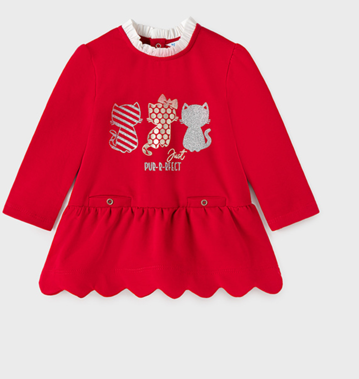 Sukienka Dzianina Drapana Czerwony