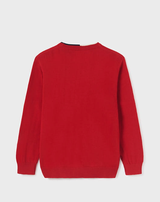 Sweter Paski - Czerwony