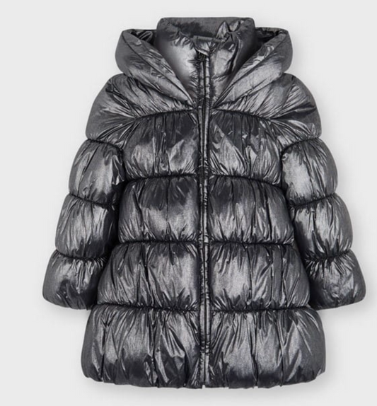 Kurtka Pikowana Gumy Szary