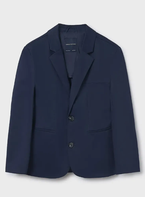 Marynarka Dzianina Wyjsciowa Granatowy