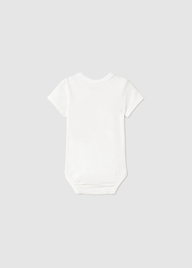 Body krótki rękaw - Biały - Biały