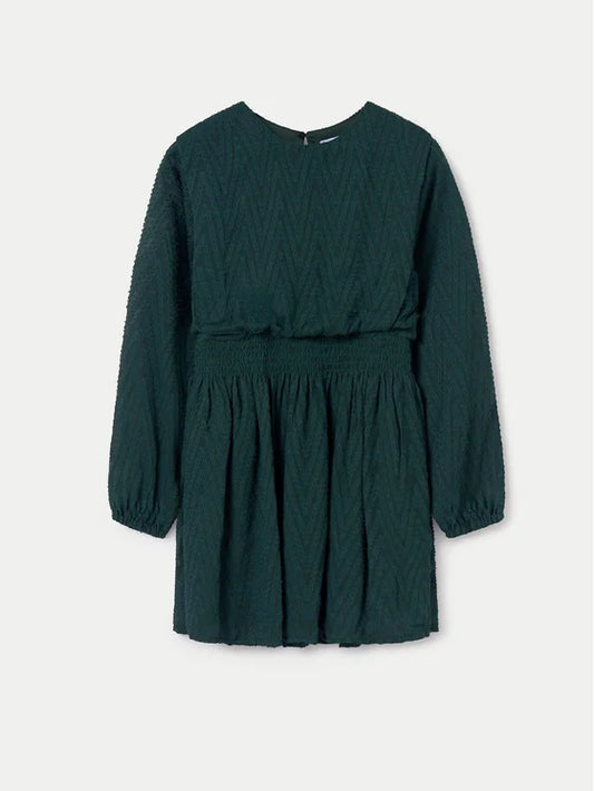 Sukienka Szyfon Fantazja - Kolor Sosna