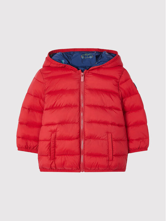 Kurtka Pikowana Z Workiem - Czerwony