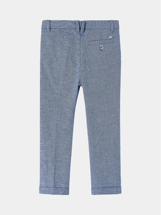 Spodnie Len - Kolor Cyjan 3542