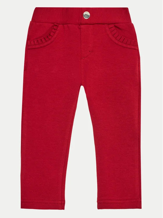 Spodnie Z Dzianiny - Kolor Czerwony