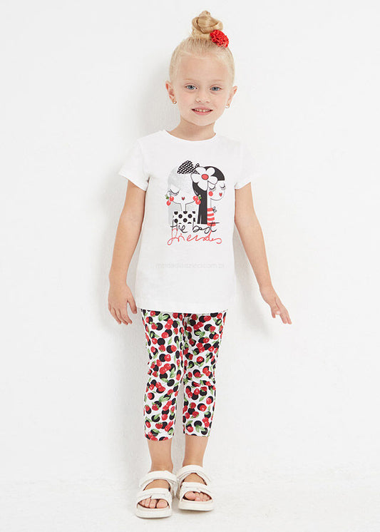 Leginsy Nadruk - Kolor Czerwony