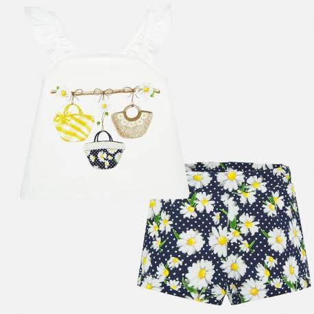 Komplet szorty z nadrukiem