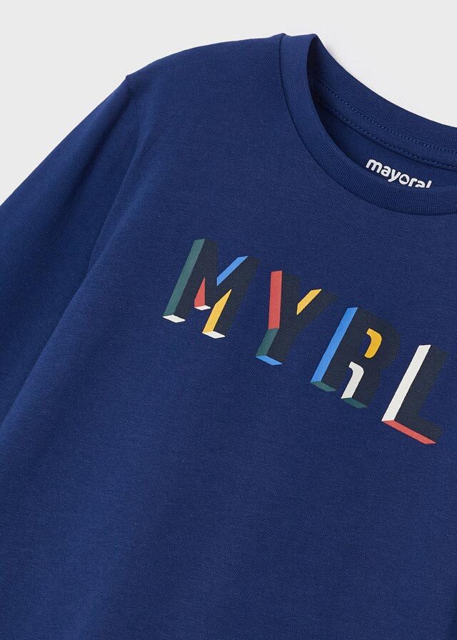 Koszulka długi rękaw basic - kolor Kobalt - Mayoral