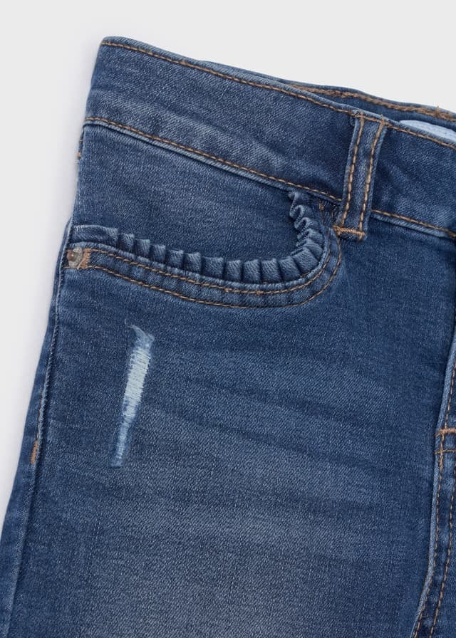 Spodnie rurki jeans basic - kolor Medio - Mayoral