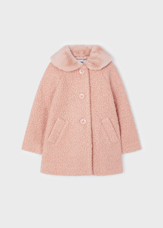 Płaszcz z marszczeniami - kolor Różowy - Mayoral