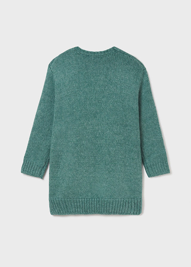 Sweter trykot - kolor Zieleń - Mayoral