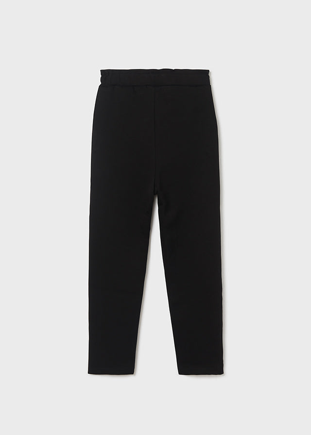 Spodnie dresowe z wiskozy - kolor Czarny - Mayoral