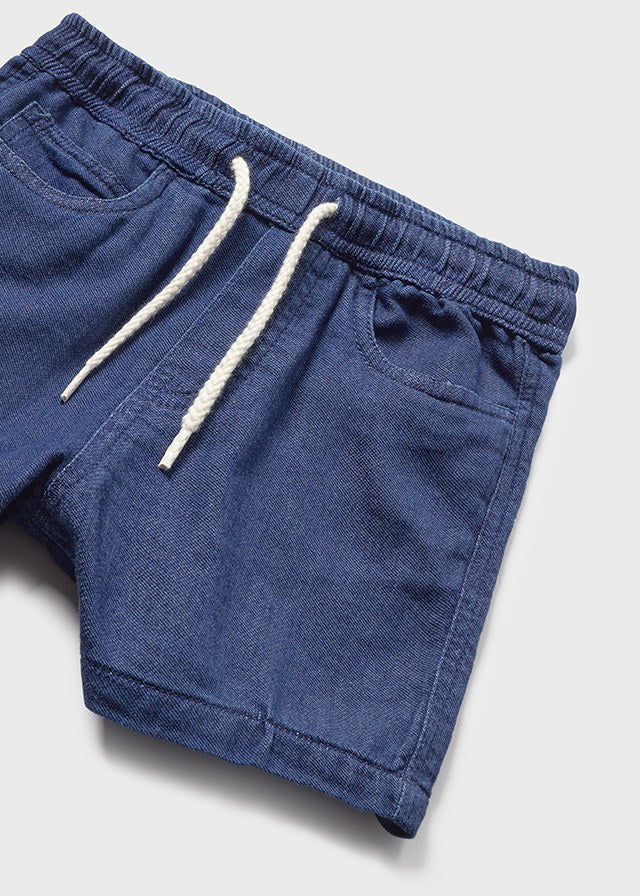Bermudy jeans basic - kolor Ciemny