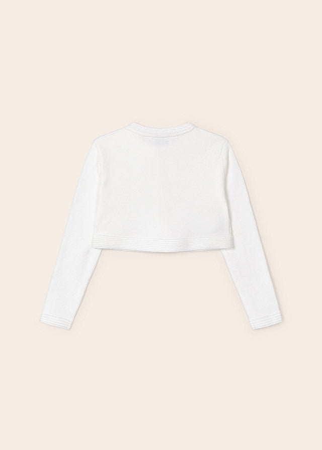 Sweterek trykot basic - kolor Kremowy