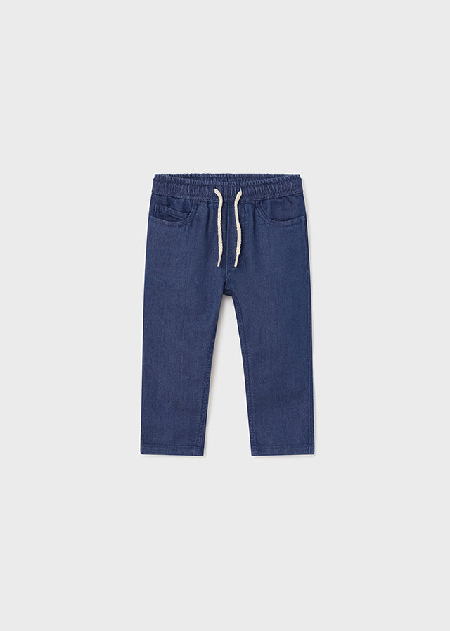 Spodnie jeans basic - kolor Ciemny