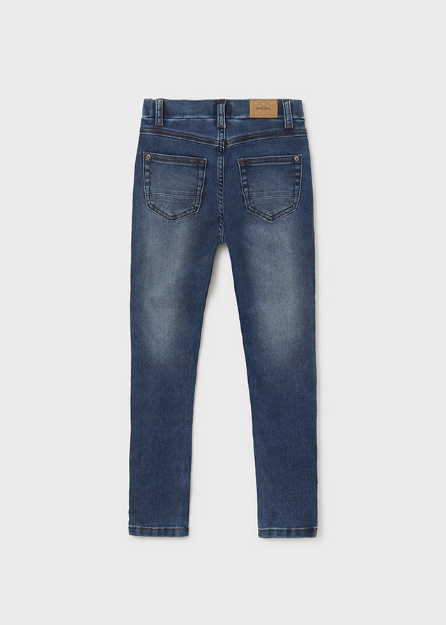 Spodnie jeans basic - kolor Medio