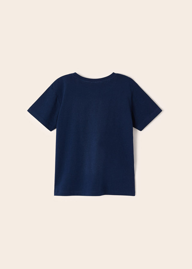 Koszulka krótki rękaw "travel" - kolor Niebiesko-ciemny