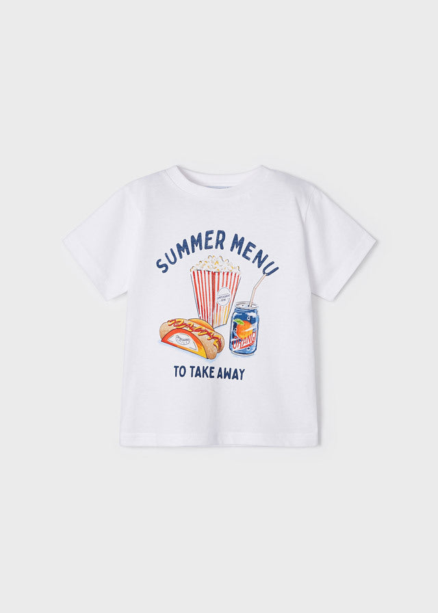Koszulka krótki rękaw "summer snacks" - kolor Biały
