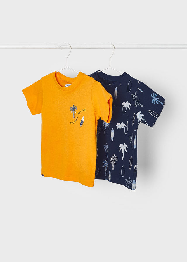 Zestaw 2 koszulek krótki rękaw print - kolor Mango
