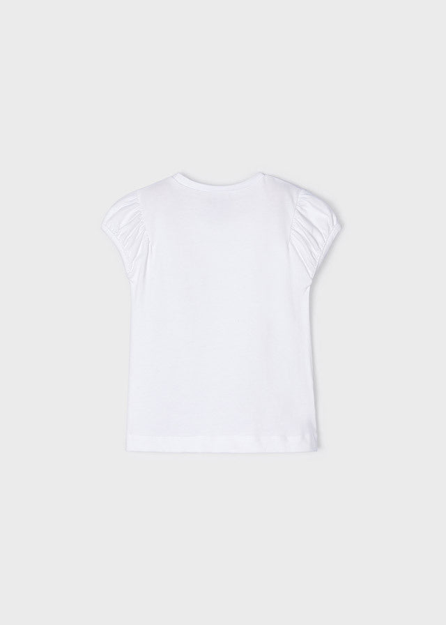 Koszulka krótki rękaw z haftem - kolor Biały