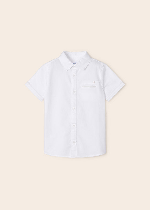 Koszula dziecięca krótki rękaw - kolor Biały
