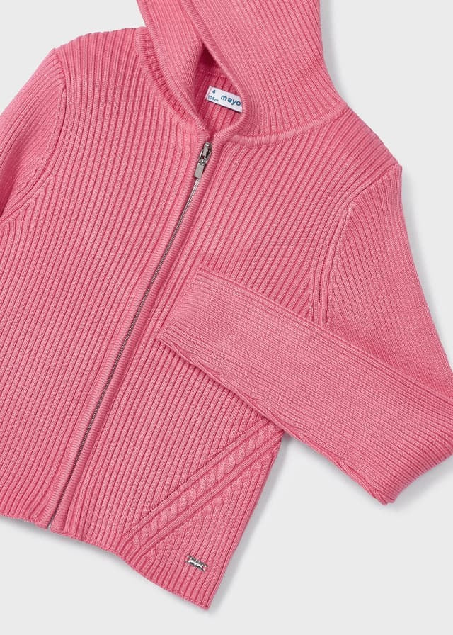 Bluza trykot ze ściągaczem - kolor Piwonia